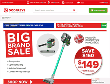 Tablet Screenshot of godfreys.com.au
